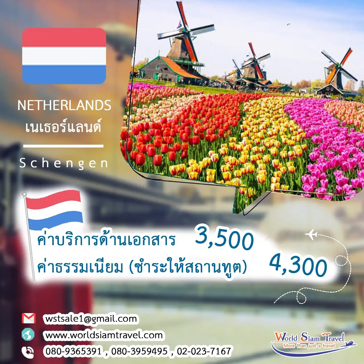 วีซ่าเนเธอร์แลนด์ (Netherlands Visa)